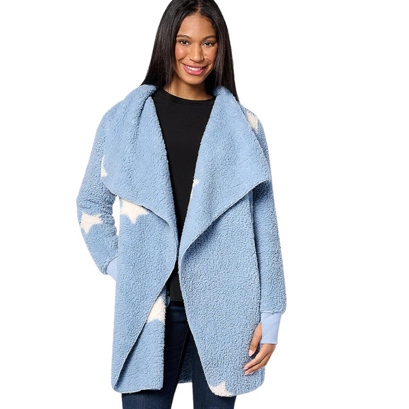Bumblebella by Jill Martin Regular Sherpa Long in StarfadedDenim NEW XS - Picture 1 of 3